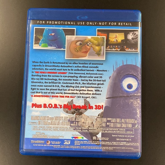 Monsters vs. Aliens - 3D Blu-Ray - Picture 2 of 4
